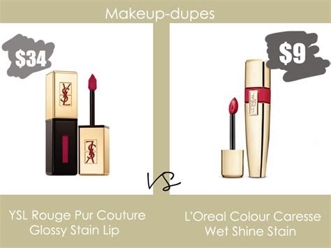 YSL Water Stain Lip Stain Dupes and alternatives 